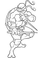 dla chłopców kolorowanki Wojownicze Żółwie Ninja Raphael numer  1
